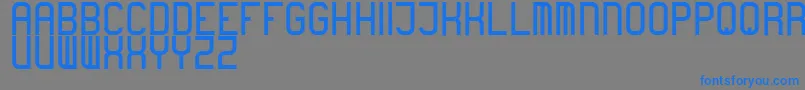 フォントboring – 灰色の背景に青い文字