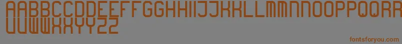 boring Font – Brown Fonts on Gray Background