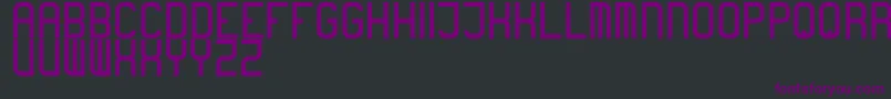 boring Font – Purple Fonts on Black Background