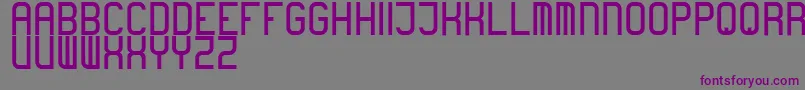 boring Font – Purple Fonts on Gray Background