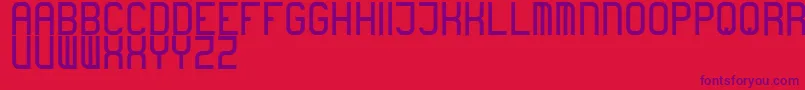 boring Font – Purple Fonts on Red Background