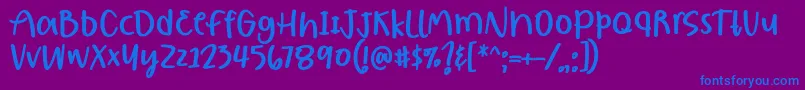 Шрифт Borjuis Font by 7NTypes – синие шрифты на фиолетовом фоне