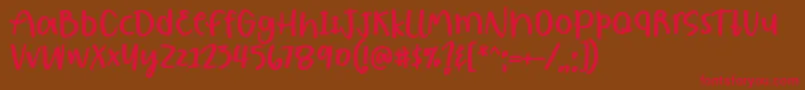 Police Borjuis Font by 7NTypes – polices rouges sur fond brun