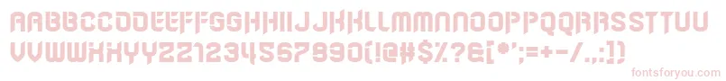 Born to Grille Font – Pink Fonts on White Background