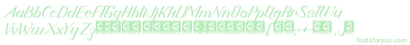 フォントBornena PersonalUse – 緑のフォント