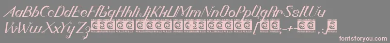 Bornena PersonalUse Font – Pink Fonts on Gray Background