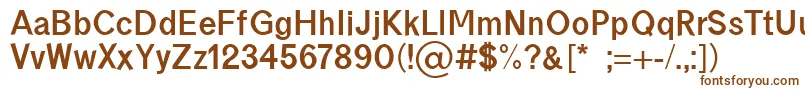 Шрифт borneo bold – коричневые шрифты на белом фоне