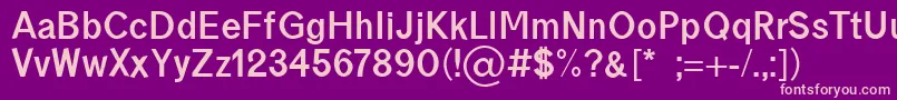 borneo bold Font – Pink Fonts on Purple Background