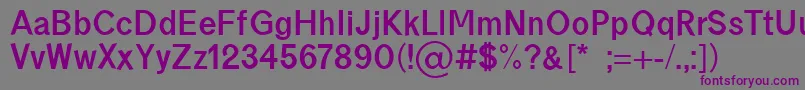 borneo bold Font – Purple Fonts on Gray Background