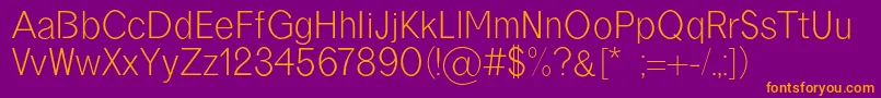 borneo regular Font – Orange Fonts on Purple Background