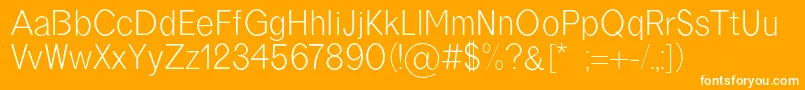 borneo regular Font – White Fonts on Orange Background