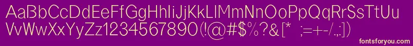 borneo regular Font – Yellow Fonts on Purple Background