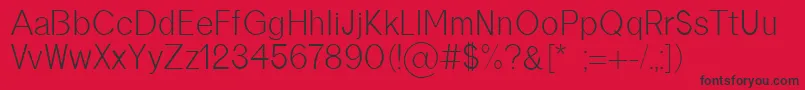 borneo regular Font – Black Fonts on Red Background