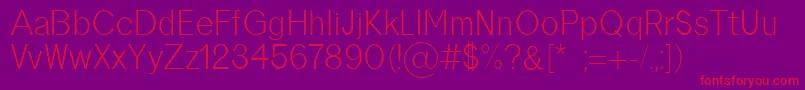 borneo regular Font – Red Fonts on Purple Background