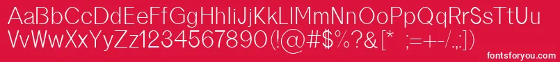 borneo regular Font – White Fonts on Red Background