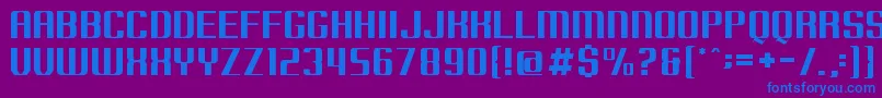 Borobudur Font – Blue Fonts on Purple Background