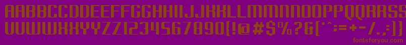 Borobudur Font – Brown Fonts on Purple Background