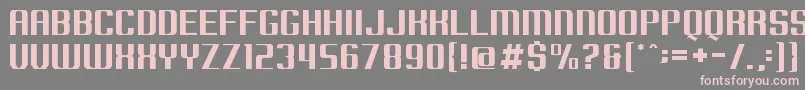 Borobudur Font – Pink Fonts on Gray Background