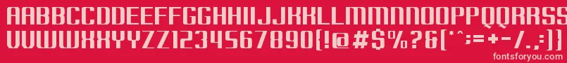 Borobudur Font – Pink Fonts on Red Background