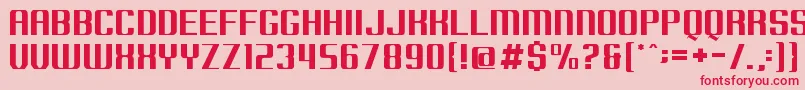 Borobudur Font – Red Fonts on Pink Background