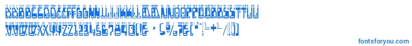 boron Font – Blue Fonts on White Background