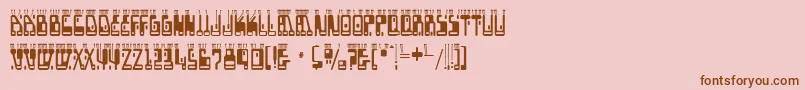 boron-fontti – ruskeat fontit vaaleanpunaisella taustalla