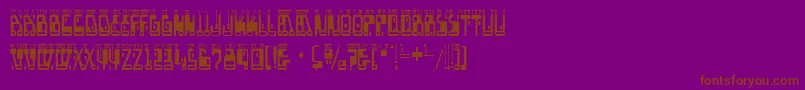 Шрифт boron – коричневые шрифты на фиолетовом фоне