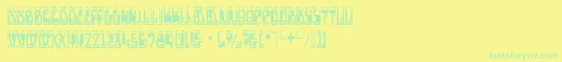 Więcej informacji o czcionce boron Czcionka boron – zielone czcionki na żółtym tle