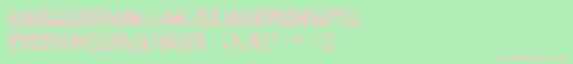 boron Font – Pink Fonts on Green Background