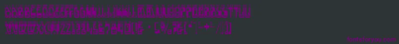boron Font – Purple Fonts on Black Background