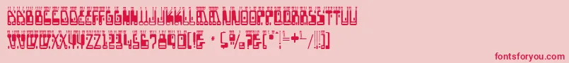 Шрифт boron – красные шрифты на розовом фоне