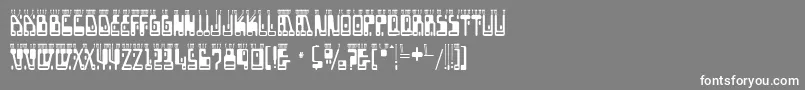 Шрифт boron – белые шрифты на сером фоне