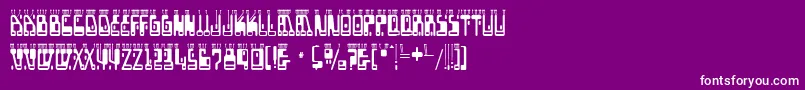 boron Font – White Fonts on Purple Background