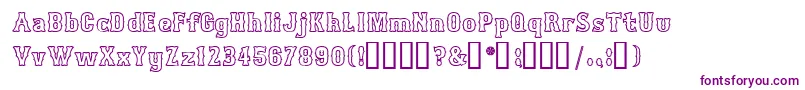 Bosox Outline Heavy Font – Purple Fonts