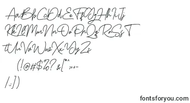 Boss Signature Demo font – romantic Fonts