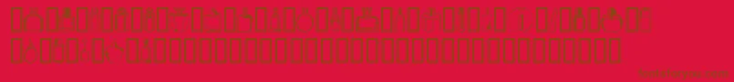 フォントBOTEN  4 – 赤い背景に茶色の文字