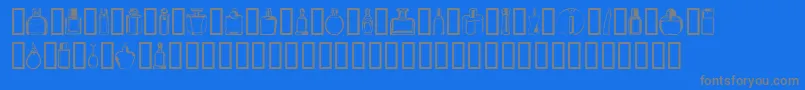 Шрифт BOTEN  4 – серые шрифты на синем фоне