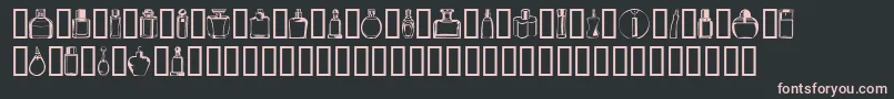 Шрифт BOTEN  4 – розовые шрифты на чёрном фоне