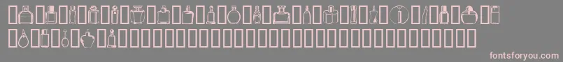 フォントBOTEN  4 – 灰色の背景にピンクのフォント