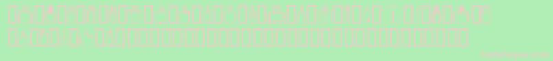 BOTEN  4 Font – Pink Fonts on Green Background