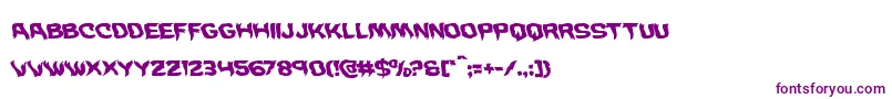 Wickermanwarp Font – Purple Fonts on White Background