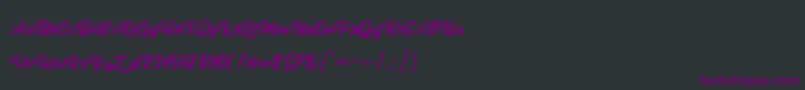Botram Font – Purple Fonts on Black Background