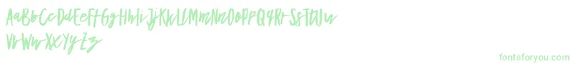 Bottle Massow   Demo Font – Green Fonts on White Background