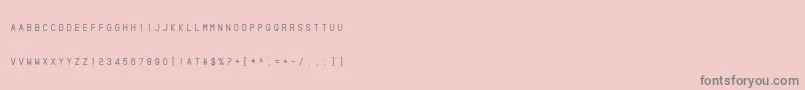 Bottled It   Central-Schriftart – Graue Schriften auf rosa Hintergrund