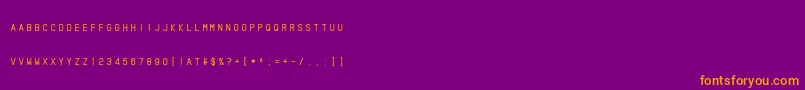 Bottled It   Central Font – Orange Fonts on Purple Background