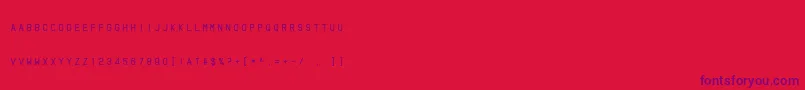 fuente Bottled It   Central – Fuentes Moradas Sobre Fondo Rojo