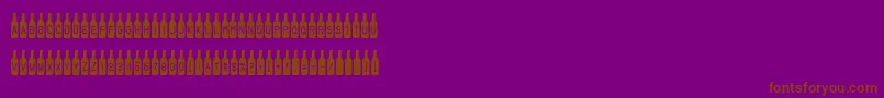 Bottled It Font – Brown Fonts on Purple Background