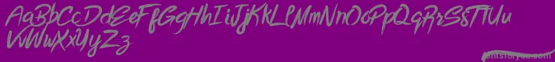 Police Bottomless Script – polices grises sur fond violet