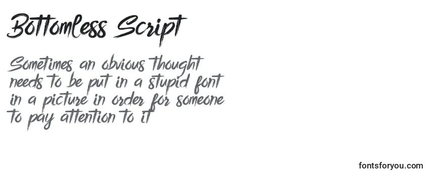 Bottomless Script Font
