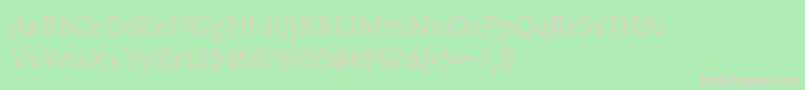 Boublies Font – Pink Fonts on Green Background